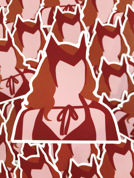 Red Witch Sticker