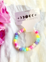 Pastel Rainbow Beaded Bracelet