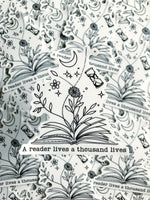 A Reader Lives A Thousand Lives sticker