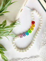 Rainbow Smiley Pride Phone Charm