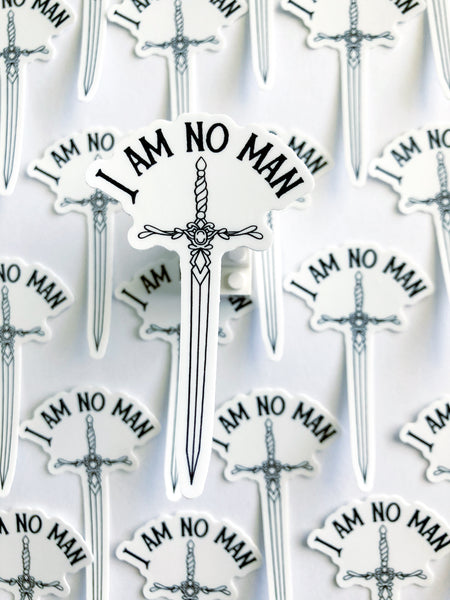 I Am No Man Sticker