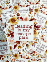 Reading Is My Escape Plan sticker