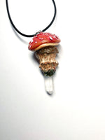 Amanita Muscaria Mushroom Necklace