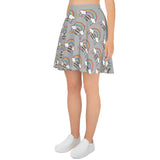 Fuck Gender Norms Gray Skater Skirt