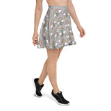 Fuck Gender Norms Gray Skater Skirt