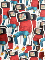 TV Head Sticker