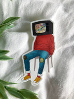 TV Head Sticker