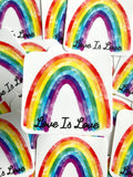 Love is love rainbow Sticker