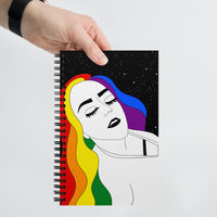 Rainbow Girl Spiral notebook