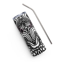 Godless Heathen Zentangle Stainless steel tumbler