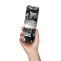 Team Orcas Zentangle Stainless steel tumbler