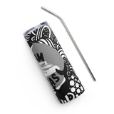 Team Orcas Zentangle Stainless steel tumbler