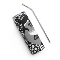 Team Orcas Zentangle Stainless steel tumbler