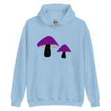 Asexual Pride Mushrooms Unisex Hoodie