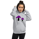 Asexual Pride Mushrooms Unisex Hoodie