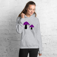 Asexual Pride Mushrooms Unisex Hoodie