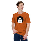 Sad Ghost Loves Halloween Unisex t-shirt