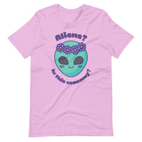 Aliens? In this economy? Unisex t-shirt