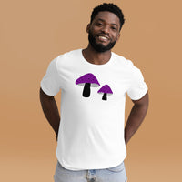 Asexual Pride Mushrooms Unisex t-shirt