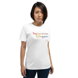 Being gay is not a choice but being proud is Unisex t-shirt