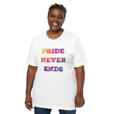 Pride Never Ends Unisex t-shirt