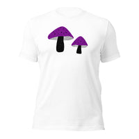 Asexual Pride Mushrooms Unisex t-shirt