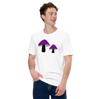 Asexual Pride Mushrooms Unisex t-shirt