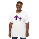 Asexual Pride Mushrooms Unisex t-shirt