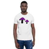 Asexual Pride Mushrooms Unisex t-shirt