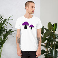 Asexual Pride Mushrooms Unisex t-shirt