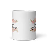 Grow Through What You Go Through White glossy mug