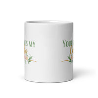 You Mom Is My Cardio White glossy mug