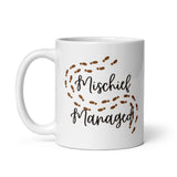 Mischief Managed White glossy mug