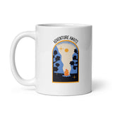 Adventure Awaits White glossy mug