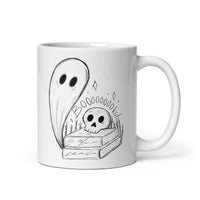 Booooks! Ghost White glossy mug