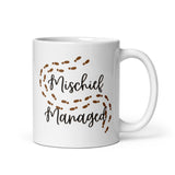 Mischief Managed White glossy mug