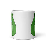 Trans Frog White glossy mug