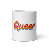 Queer Pride White glossy mug