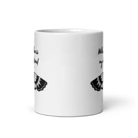 Hello Darkness My Old Friend White glossy mug