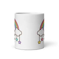 Fuck Gender Norms White glossy mug