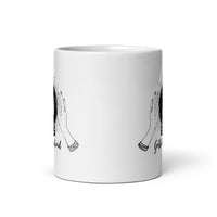 Goth Days Ahead White glossy mug