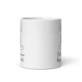 I Will Not Stress Over Things I Can’t Control White glossy mug