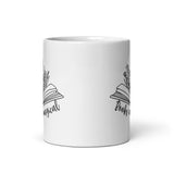 Books Are Magical White glossy mug