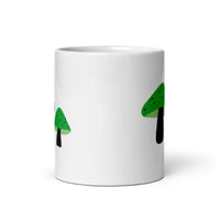 Aromantic Pride Mushrooms White glossy mug