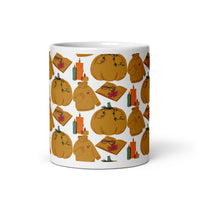 Fall Weather White glossy mug