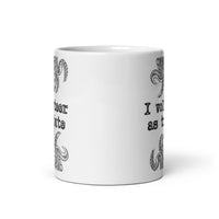 I Volunteer As Tribute Tentacles White glossy mug