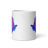 D20 White glossy mug