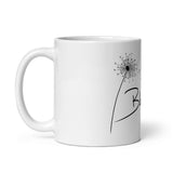 Blow Me White glossy mug