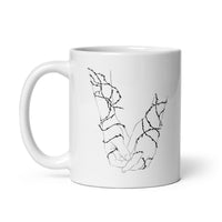 Thorns White glossy mug