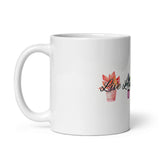 Love Laugh Lesbian White glossy mug